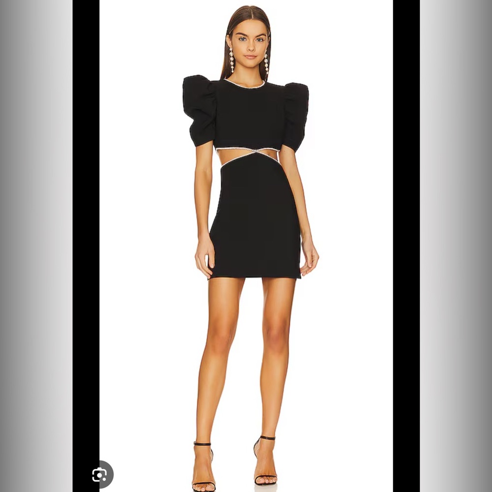 Likely Hansen Dress / Black Puff Sleeve